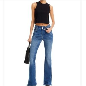 Frame Denim Classic Blue Wide Leg Jeans